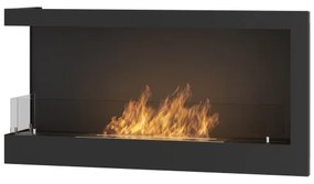 InFire - Rohový BIO krb 45x90 cm 3kW čierna