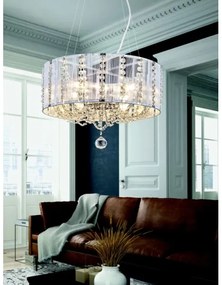 Globo 15091H - Krištáľový luster na lanku WALLA 4xE14/40W/230V