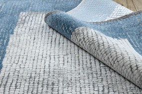Moderný koberec NOBLE 9730 68 vzor rámu vintage - Štrukturálny, dve vrstvy rúna, krémová modrá Veľkosť: 160x220 cm