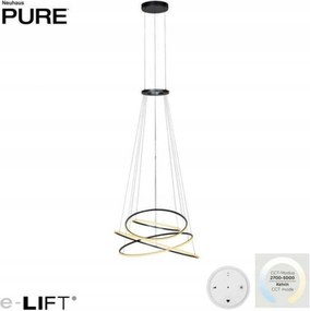 Paul Neuhaus Led závesné svietidlo Pure E-Flying Rings elektrické 2700-5000K