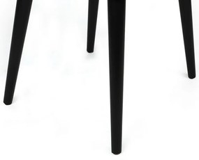 Súprava jedálenských stoličiek Alfa Cream and Black, 4 ks