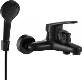Mexen Erica R05, vaňová batéria so sprchovým setom, čierna - 74643R05-70