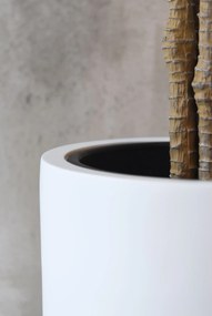 Kvetináč ESCADA, sklolaminát, výška 60 cm, biely