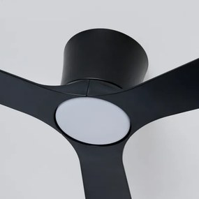 ZEVENTI - LED stropný ventilátor AUREX LED/24W/230V Wi-Fi Tuya čierna + diaľkový ovládač