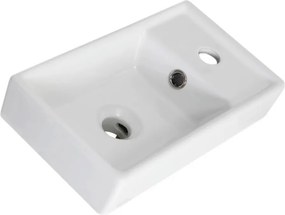 BPS-koupelny Nábytkové keramické umývadlo Faro U 40 P/L (40x22x8 cm)