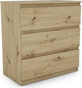 Zásuvková komoda Carlos 753S, dub artisan, výška 80 cm