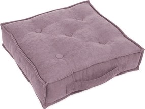 Prešívaný puf fialová 46x46x13cm