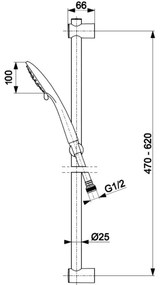KFA Armatura 841-365-31 - Sprchová sada MOZA mosadz/zlatá