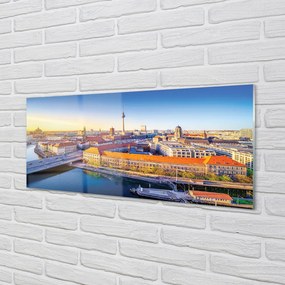 Obraz na akrylátovom skle Berlín riečny mosty 120x60 cm