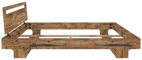 furniture-nabytek.cz - Masívna posteľ Indra z borovice, lakovaná, hnedá – 180×200 cm