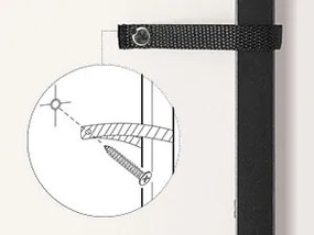 Botník Vasagle Nirom 172,5 cm čierny/hnedý