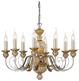 Ideal Lux - Luster na reťazi FIRENZE 8xE14/40W/230V pr. 64 cm zlatá