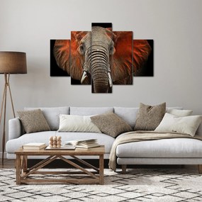 Obraz - Slony z Tsavo (150x105 cm)