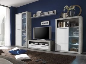 Obývacia stena Stone, s osvetlením