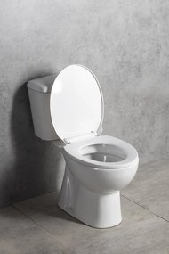 Aqualine MANUEL WC kombi, dvojtlačidlo 3/6l, spodný odpad, biela PS8814