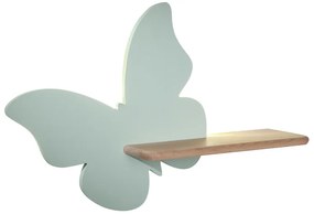 Candellux Nástenné svietidlo policové 5W, zelenkavý motýľ 21-84880