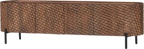 Dizajnový TV stolík Zaxson 200 cm hnedé mango