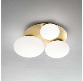 Ideal Lux - LED Stropné svietidlo NINFEA 3xGX53/9W/230V zlatá