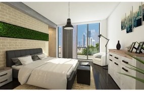 Redo 01-1281 - Luster na lanku PEEP 1xE27/42W/230V pr. 34,5 cm čierna