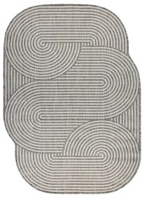 Koberec ORGANIC 1835 geometrický, krémový / sivý