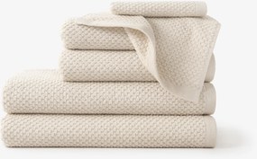 Goldea bavlnený froté uterák / osuška micro pure - mandľový 30 x 50 cm