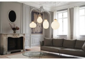 Nordlux - Luster na lanku RAITO 1xE27/25W/230V mosadz/biela