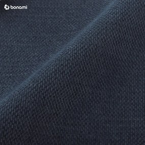 Tmavomodrá čalúnená dvojlôžková posteľ s úložným priestorom s roštom 180x200 cm Jagna – Bobochic Paris