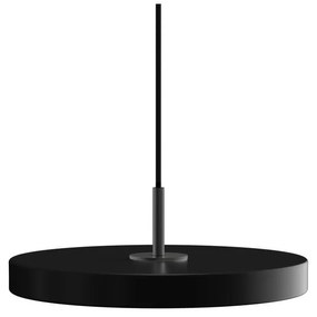 Čierne LED závesné svietidlo s kovovým tienidlom ø 31 cm Asteria Mini – UMAGE