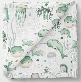 Sada 3ks bavlnených plienok PREMIUM, Airplanes - Ocean