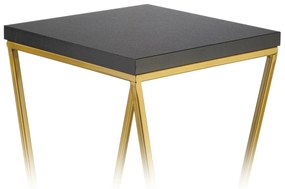 STOJAN NA KVETINÁČ LOFT7 70X24X24 CM ZLATÁ/ČIERNA