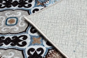Koberec MIRO 51913.802 patchwork, modrý / hnedý