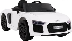Ramiz Audi R8 Spyder batéria Biela + diaľkové ovládanie