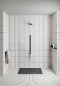 GSI GSI, Keramická sprchová vanička, obdĺžnik 100x80x4,5cm, biela ExtraGlaze, 438511