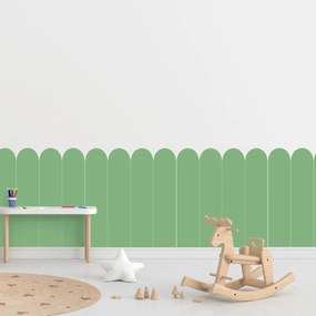 PIPPER. Textilná samolepiaca tapeta - Oblúk - Fľaškovo zelená farba Farba: Bledá, Veľkosť: 80 cm