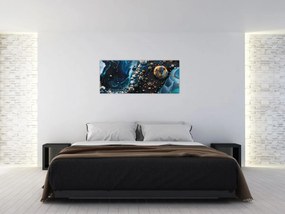 Obraz - Atramentové kvapky (120x50 cm)