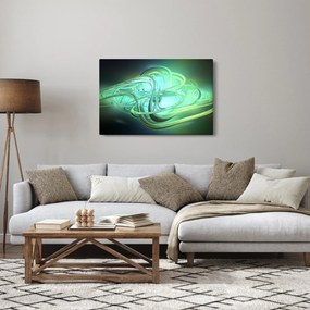 Obraz zelenej abstrakcie (90x60 cm)
