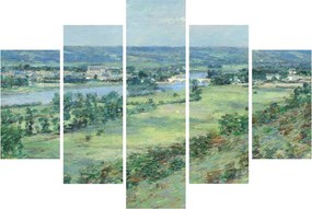 Obraz - Theodore Robinson, The Valley of the Seine, From the Hills of Giverny, reprodukcia (150x105 cm)
