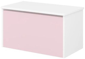 Detská truhla na hračky BEZ MOTÍVU - ružová