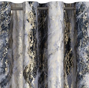 ZATEMŇOVACÍ ZÁVES NA KRÚŽKOCH SOFI 135X250 CM VZOROVANÁ
