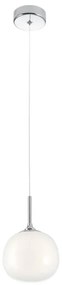 Redo 01-2081 - Závesný luster KIWI na lanku 1xG9/40W/230V, priemer 12 cm, lesklý chróm/biela