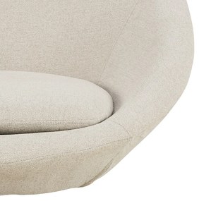 Béžové otočné ženilkové kreslo Center – Actona