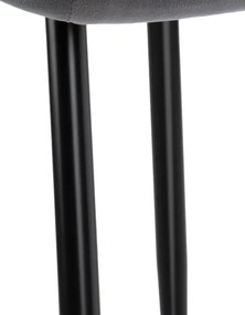 Jedálenská stolička FRESNO VELVET grafitová