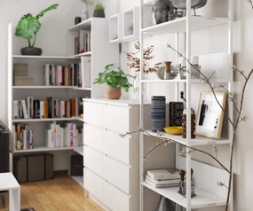 Regál LOFT 70 cm bílý