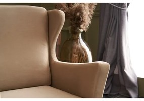 Kreslo ušák NUPI krémové