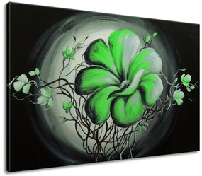 Gario Ručne maľovaný obraz Zelená živá krása Rozmery: 120 x 80 cm