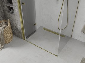 Mexen Lima sprchovací kút 90x80 cm, priehľadná, zlatá, 856-090-080-50-00