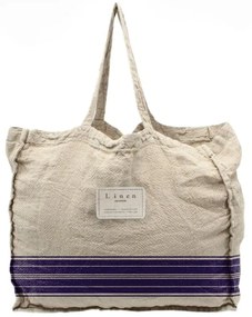 Látková taška Really Nice Things Blue Stripes, šírka 42 cm