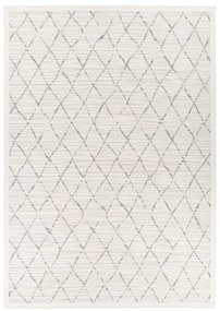 Biely vzorovaný obojstranný koberec Narma Vao, 140 × 200 cm