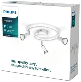 Philips - Bodové svietidlo LIMBALI 3xGU10/50W/230V biela