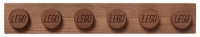 Detská nástenná polica z tmavo moreného dubového dreva LEGO® Wood